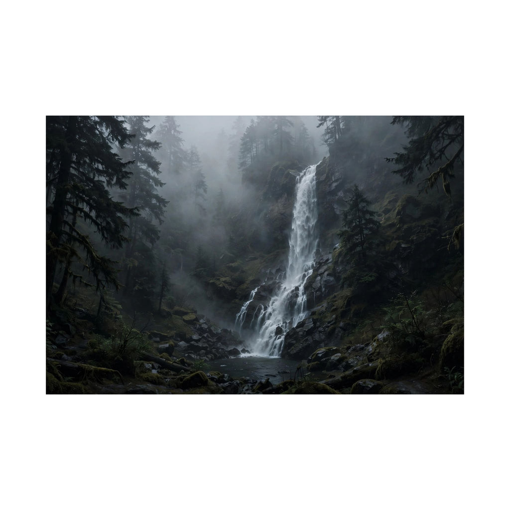 Waterfall in Fog — Wander Wild Co Art Print