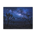 Desert Night Canvas Print — Joshua Tree Milky Way Wall Art