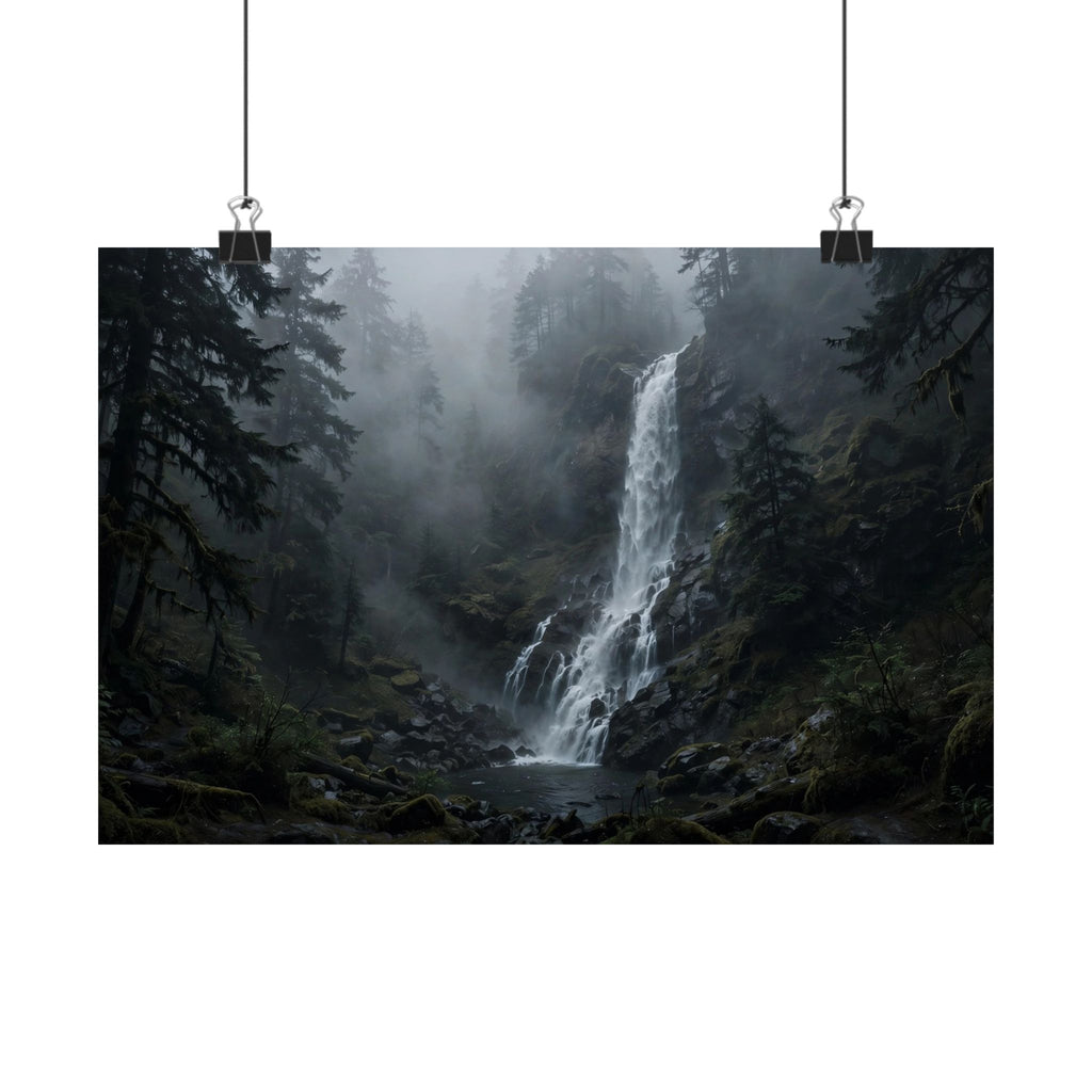 Waterfall in Fog — Wander Wild Co Art Print