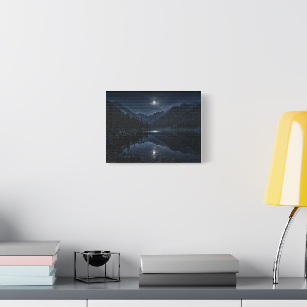 Moonlit Lake — Wander Wild Co Canvas Print