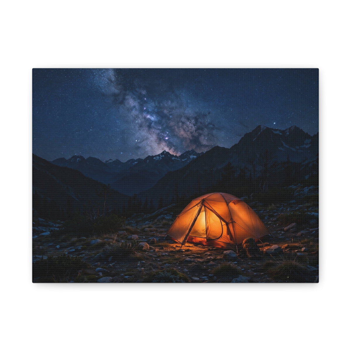 Tent Under Stars — Wander Wild Co Canvas Print