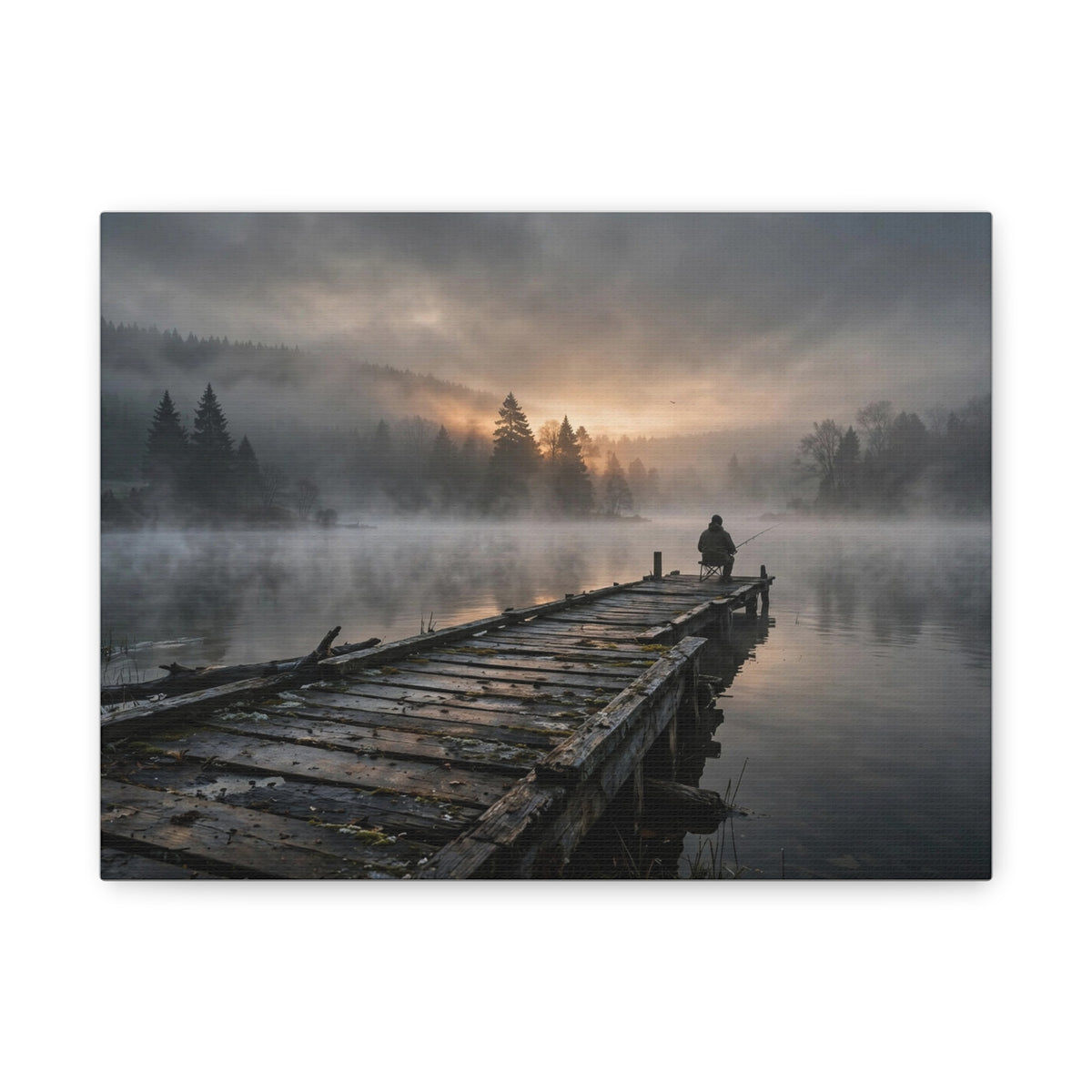 Fishing Dock — Wander Wild Co Canvas Print