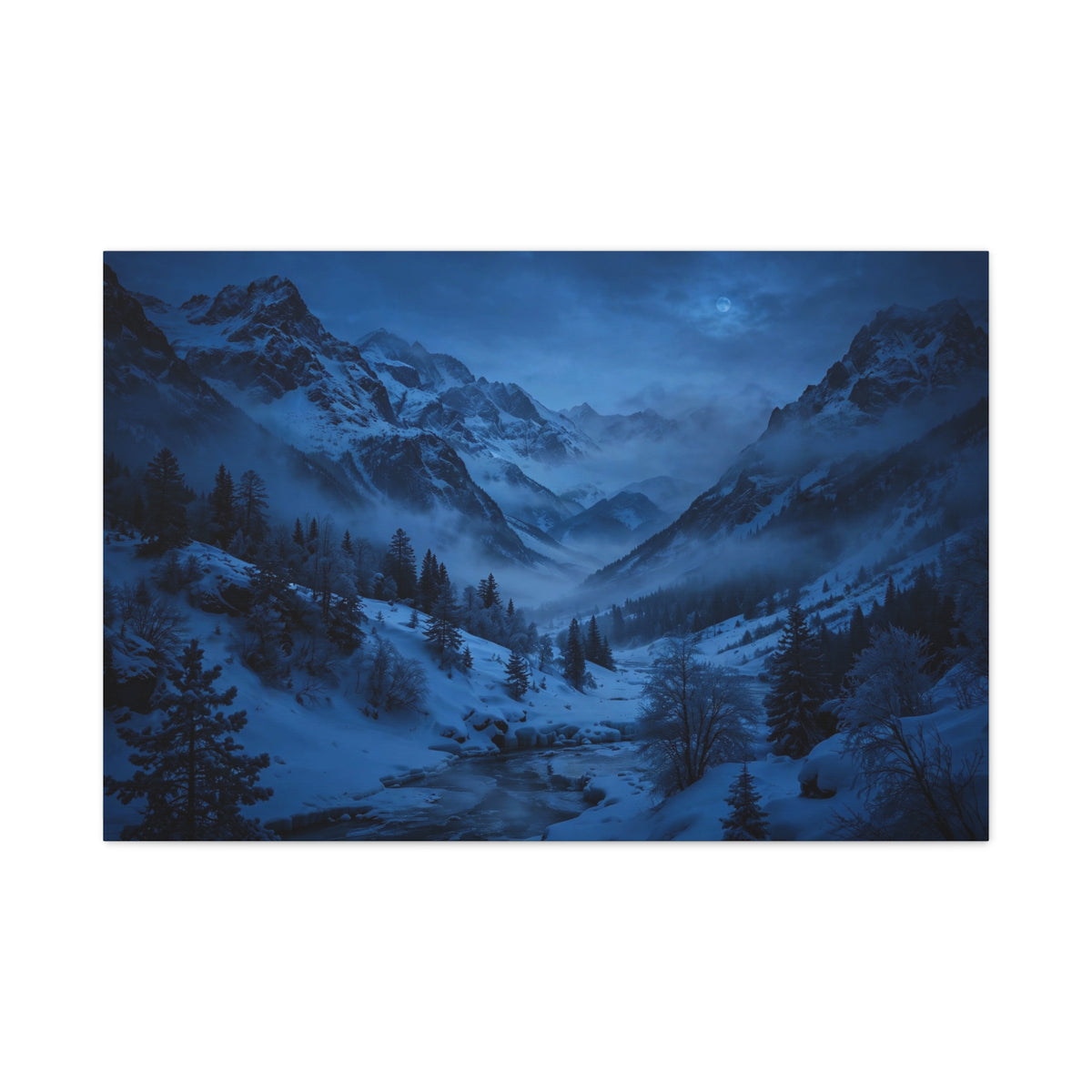 Snowy Valley — Wander Wild Co Canvas Print