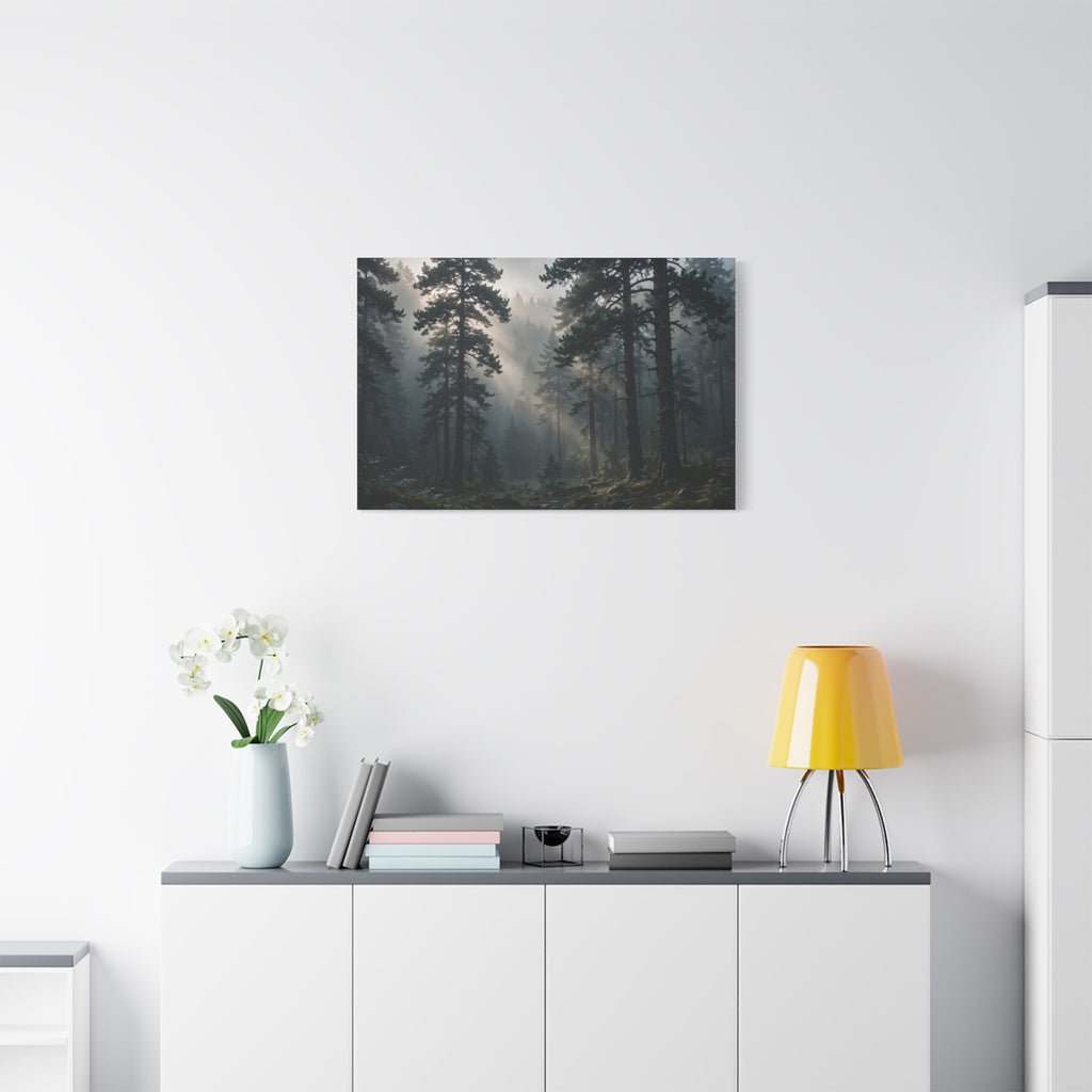 Fog Forest — Wander Wild Co Canvas Print