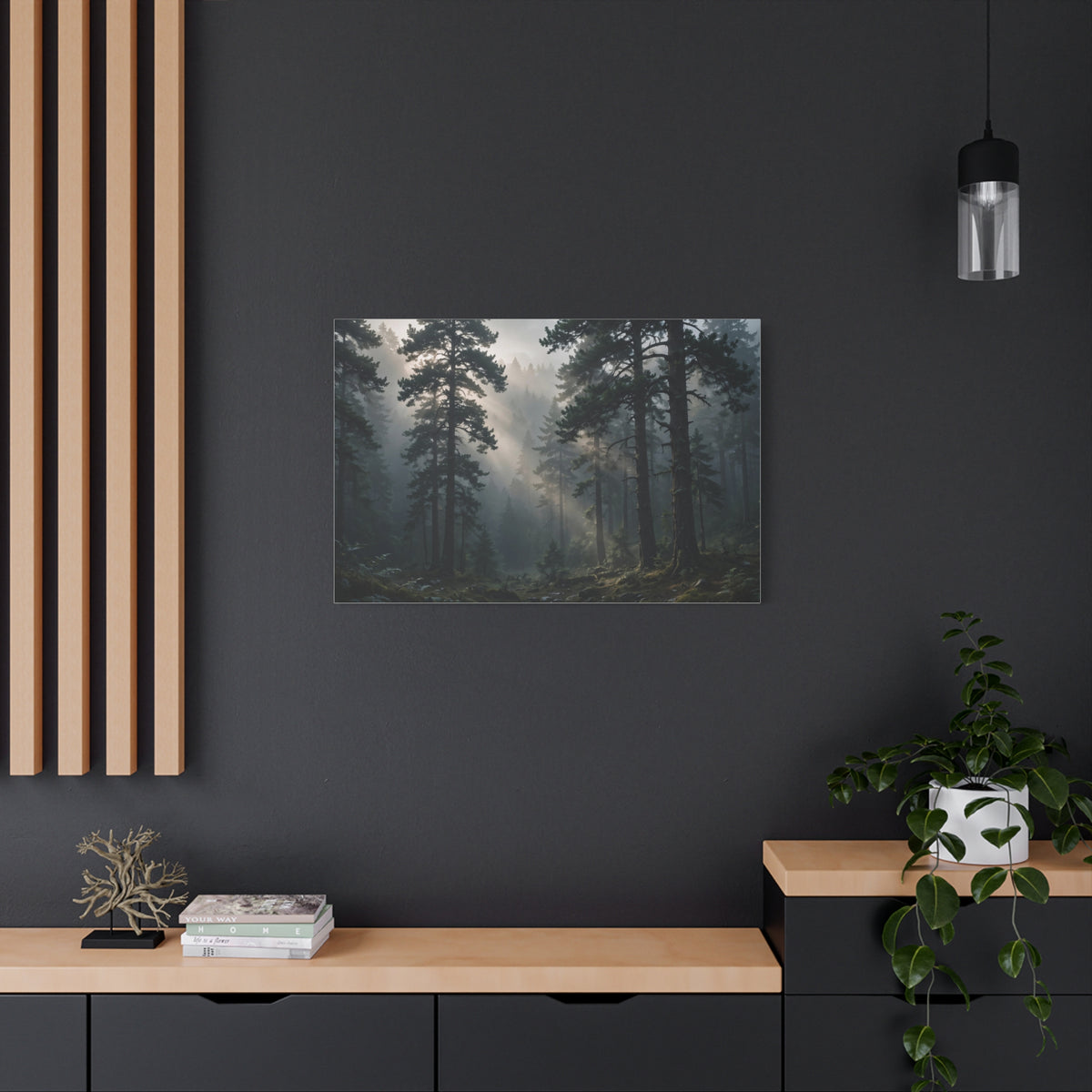 Fog Forest — Wander Wild Co Canvas Print