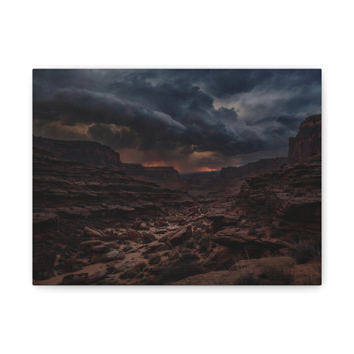 Canyon at Dusk — Wander Wild Co Canvas Print