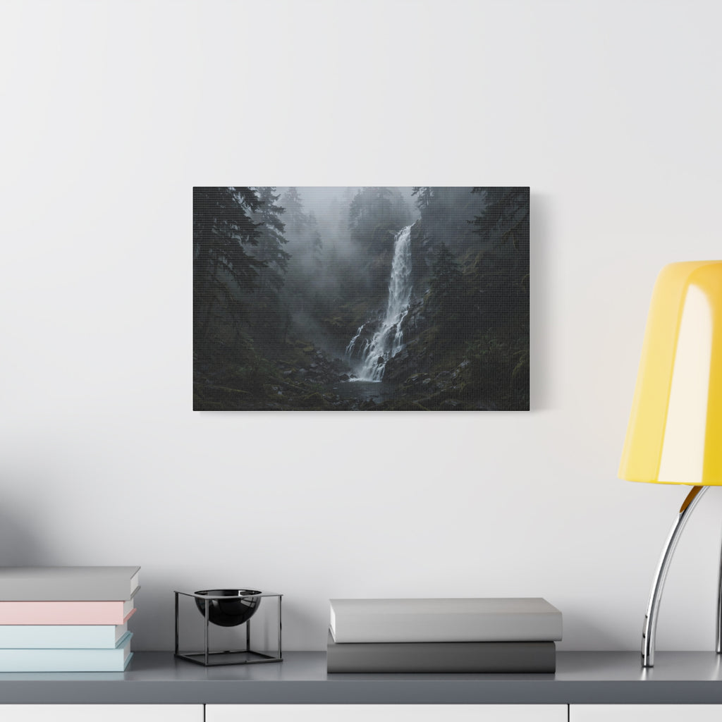 Waterfall in Fog — Wander Wild Co Canvas Print