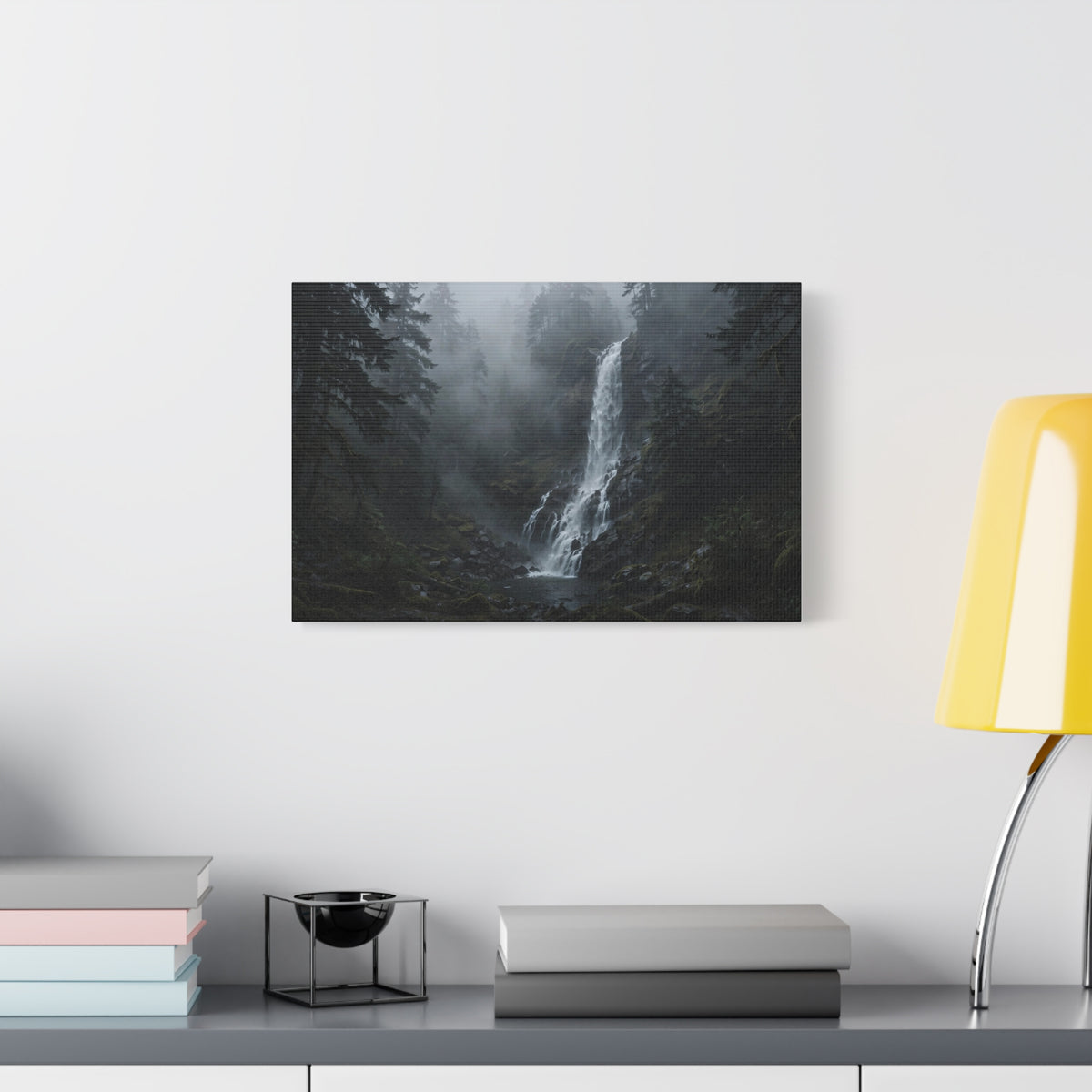 Waterfall in Fog — Wander Wild Co Canvas Print