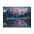 Alpine Dawn Canvas Print — Mountain Sunrise Lake Landscape Wall Art