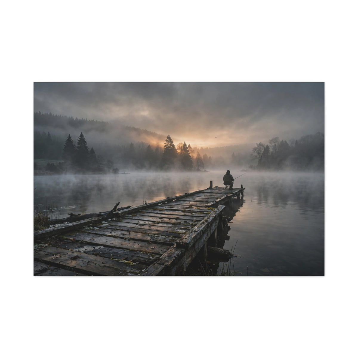 Fishing Dock — Wander Wild Co Canvas Print
