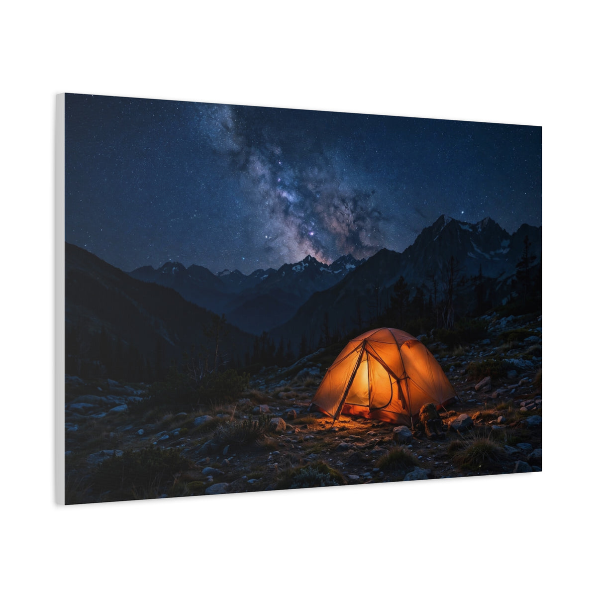 Tent Under Stars — Wander Wild Co Canvas Print