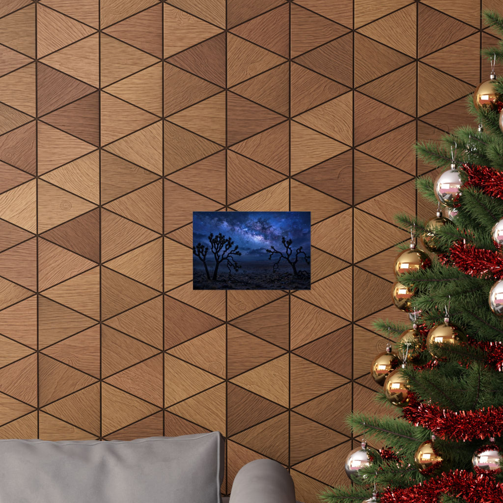 Desert Night Art Print — Desert Night Sky Poster