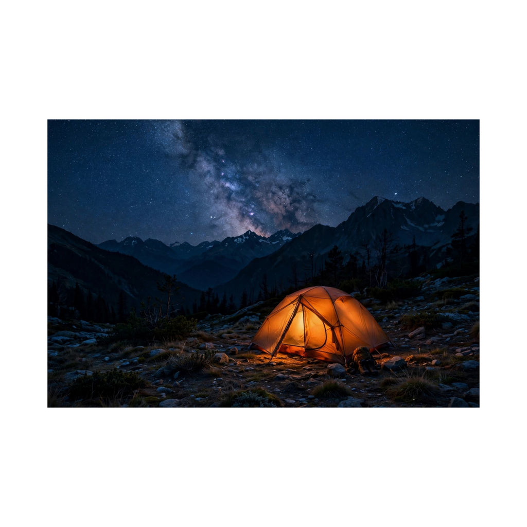 Tent Under Stars — Wander Wild Co Art Print