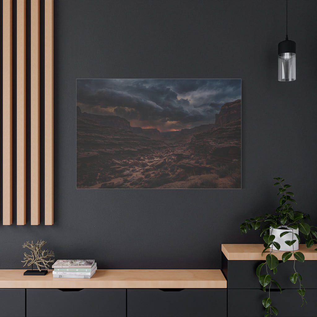 Canyon at Dusk — Wander Wild Co Canvas Print