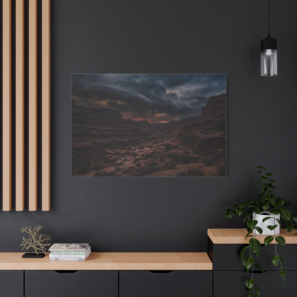 Canyon at Dusk — Wander Wild Co Canvas Print