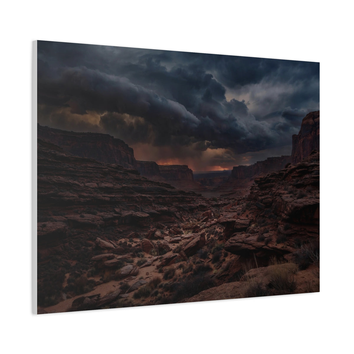 Canyon at Dusk — Wander Wild Co Canvas Print