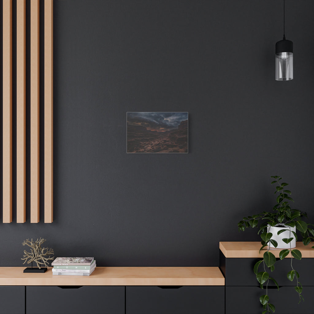 Canyon at Dusk — Wander Wild Co Canvas Print
