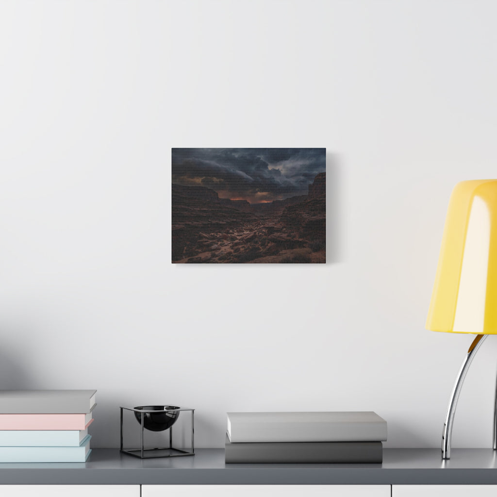 Canyon at Dusk — Wander Wild Co Canvas Print