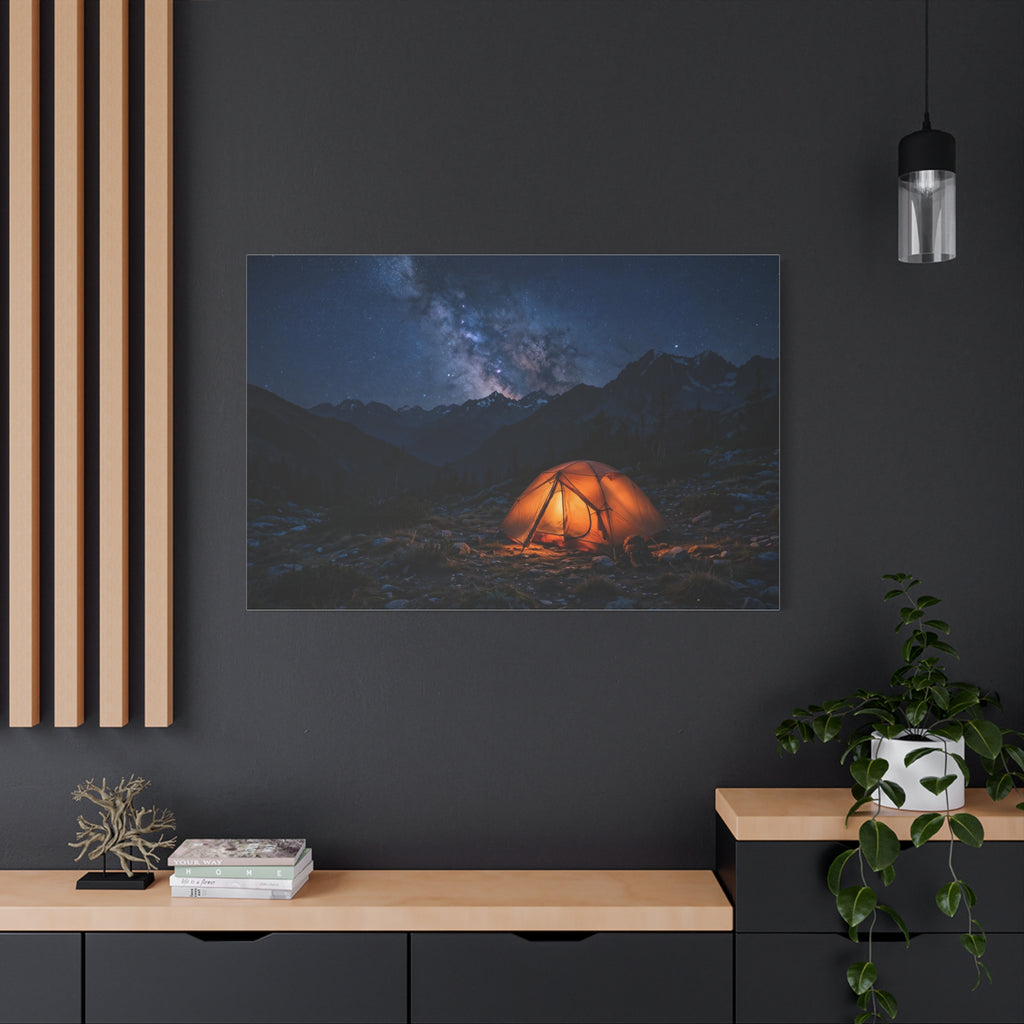 Tent Under Stars — Wander Wild Co Canvas Print