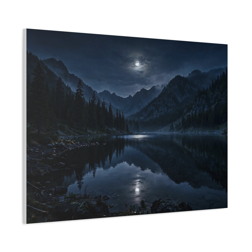 Moonlit Lake — Wander Wild Co Canvas Print
