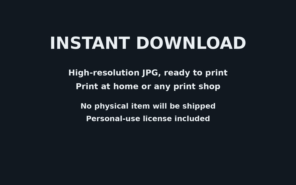 Snowy Valley — Printable Wall Art (Digital Download)