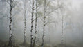 Birch Grove in Fog — Printable Wall Art (Digital Download)