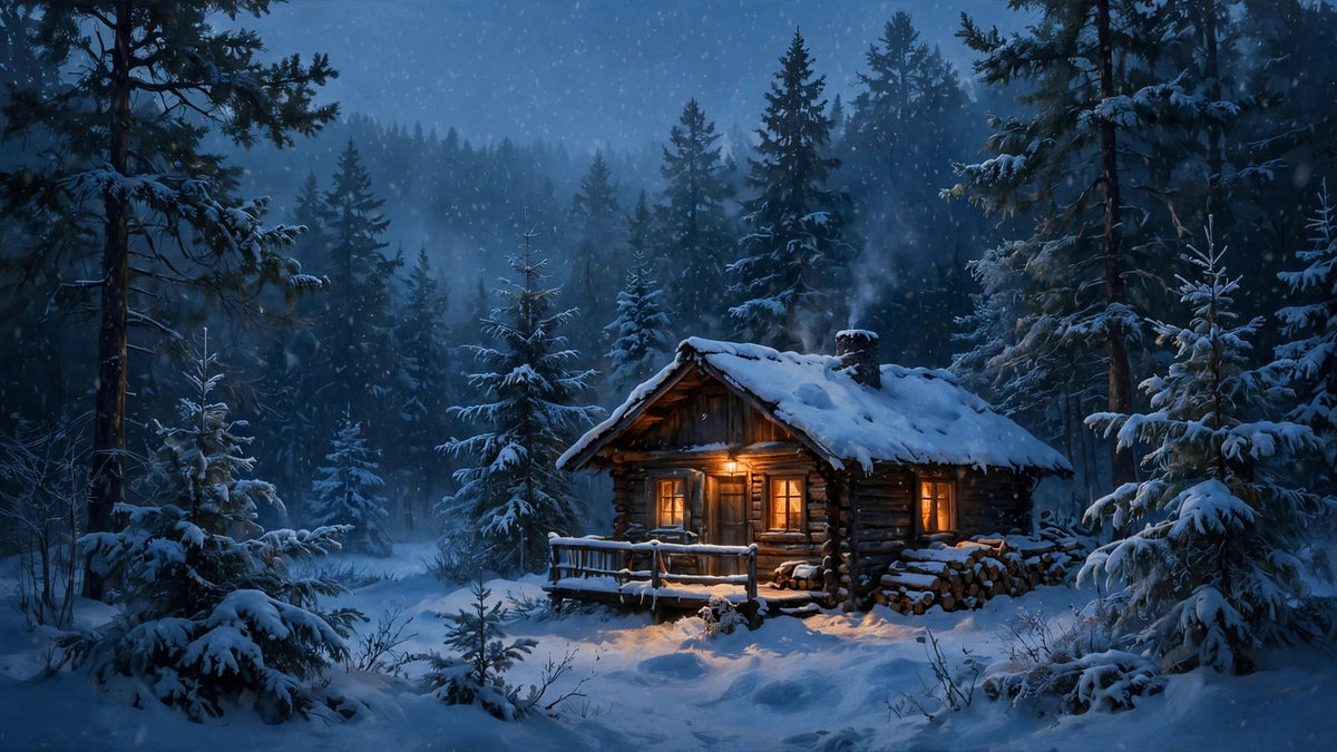 Cabin in the Pines — Printable Wall Art (Digital Download)