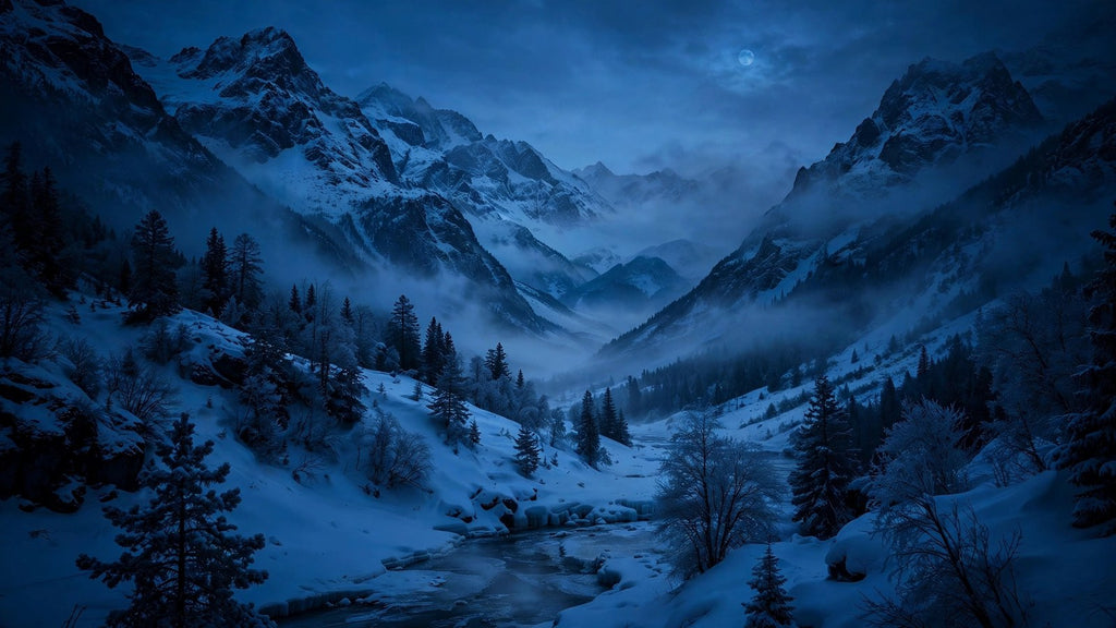 Snowy Valley — Printable Wall Art (Digital Download)
