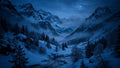 Snowy Valley — Printable Wall Art (Digital Download)