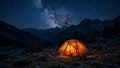 Tent Under Stars — Printable Wall Art (Digital Download)