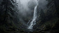 Waterfall in Fog — Printable Wall Art (Digital Download)